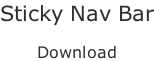Sticky Nav Bar  Download