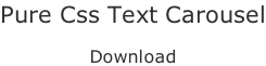 Pure Css Text Carousel  Download