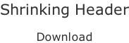 Shrinking Header  Download
